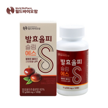 월드바이오팜 발효율피슬림에스 600MG X 120정 X 6병 갈산 쿠마린 엘라그산