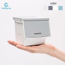 미니 슬라이딩 리빙박스 탕비실 티백 간식 정리함 사무실 데스크 책상 정리 카페 쿠폰 수납함, 오트밀 아이보리 1개