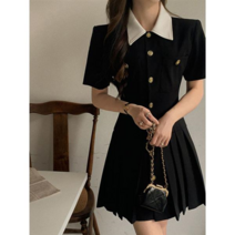 사랑의 이해 8회 옷 패션 금새록 박미경 블랙 앤 화이트 카라 원피스