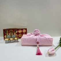 효도로 공진단 한약 용돈박스 기념일 감동 어버이날 추석 설날 선물 용돈 환케이스 박스 보자기 테슬장식, 10구 핑크 보자기