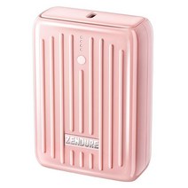 젠듀어 20W 10000mAh 가벼운 보조배터리 파워뱅크 pd 아이폰 고속 충전 포켓 호주머니 사이즈, 10000 mAh, 마카롱 핑크