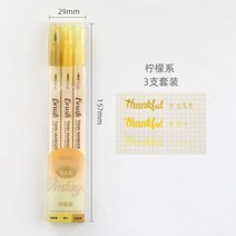 마카펜 세트 다이어리꾸미기 다꾸 컬러링북 성인용 3개/몫 듀얼 미세 팁 브러쉬 마커 펜 세트 색칠 책 저널, 01 A