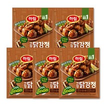 [냉동] 하림 간장/매콤 닭강정 250g 5개/옵션 택1, 간장5개