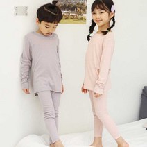 유 아동 골지 긴팔 실내복 내의 내복 잠옷 봄 가을 간절기 상하 세트