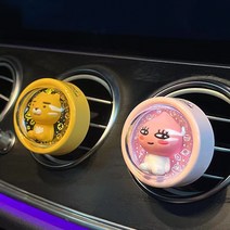 카카오 시리즈 차량 디퓨저 빛나는 우주선 캡슐 차량용 인테리어 소품 고체 자동차 방향제, 어피치, 1개