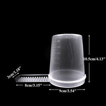 소비장 벌집 둥지 벌통 양봉 자재 꿀벌 피더 플라스틱 4ml 꿀 꿀벌 먹이 물병 그릇, 상아, 2개