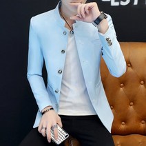 멋진 차이나넥 정장 자켓 트렌드 남성 캐주얼 weizhi