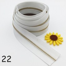 Meetee 1/3M 3 금속 지퍼 코드 로딩 코일 골드 치아 의류 지갑 수리 키트 DIY 바느질 소재, 16 22_01 3#_02 3M3pcsSilder