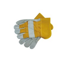 CRETOS 가죽보호구 등천장갑 (DC-7512 황색) 10P 세트 - 7193EA