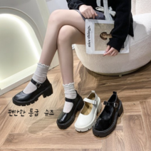 편안하고 착화감 좋은 통굽 키높이 로퍼