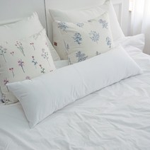 파스텔톤 60수 워싱면 바디필로우 롱쿠션 일자형 솜포함 (5colors), 화이트