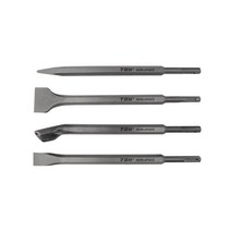 TON SDS치즐세트(4PCS) SDS250S 노미 다가네 함마드릴비트 포인트치즐 와이드치즐 둥근끌치즐 평치즐 콘크리트벽돌 암석 파괴작업