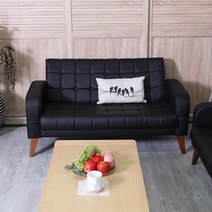 직원 휴게실 공장 작업장 3인소파 의자 학원 가성비 사무실 호텔 가죽 펜션 임원실 매장, 다크레드