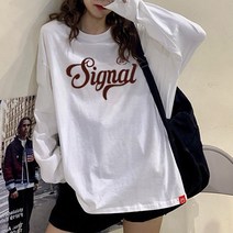 [봄신상/오버핏] 남여공용 FW 2023년 오버핏 프린팅 긴팔티셔츠 박스티 빅사이즈 루즈핏 긴팔티셔츠 LT-11