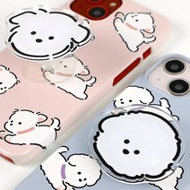 왕왕귀여워 아크릴 톡톡만 그립톡 스마트톡 핸드폰 거치대, 왕왕 귀여워(아크릴톡톡만), 코기왕왕