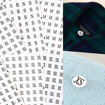 60p 옷 사이즈 치수 표기 원형 스티커 영문 영어 매장 쇼핑몰 가게 업소 판매 부착 테이프 의류 신발 패션 잡화 크기 표시 알림 딱지 양말 속옷 모자 미니 도트 소품 용품