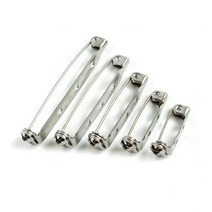 DIY 브로치부품 일자 옷핀_1p 뱃지만들기 재료 걸쇠핀, 실버38mm