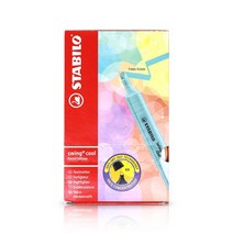 (스타빌로) 스윙쿨 파스텔 형광펜 10자루X1갑 STABILO, 멜로우 코랄 레드
