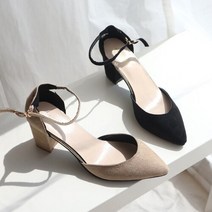 HVU249333메리제인 스웨이드 힐 펌프스 여성 구두 225-265mm