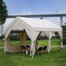 몽골텐트 야외 천막 글램핑 몽골 캐노피 캠핑, 3x4 캐주얼(2개 망사창)