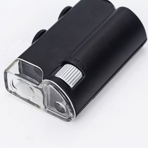광학현미경 100X 휴대 전화 현미경 돋보기 광학 줌 클립 포켓 LED 자외선 매크로 렌즈