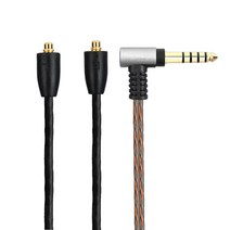 6N 단결정 구리 MMCX 대응 리 블랙 4.4mm 5극 밸런스 비바보 SE215 SE315 SE425 SE535 SE, 상세페이지 참조, 상세페이지 참조