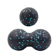토구 트라택 트라텍 볼란스 마사지 볼 공 EPP 땅콩 바디 근막 이완 요가, 2PCS 블루, 2개