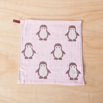 ABM 거즈 주방타월(핑크펭귄) 1P 생활용품 수건 타올