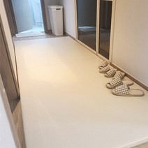 쁘띠메종 2단 폴더 복도 매트 리넨 300X110X4cm, 리넨베이지X웜그레이