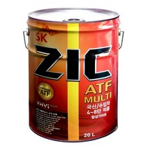ZIC ATF MULTI 20L 자동미션오일 미션오일, 1개, 지크 ATF 멀티_20L