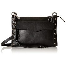 Rebecca Minkoff MAB 크로스바디 스터드 포함 블랙. One Size