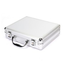 007가방 28x23x7.5cm 알루미늄 도구 상자 휴대용 악기 보관 케이스 스폰지 라이닝 핸드 헬드 충격 방지