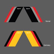 AUDI 아우디 휀다 스포츠 레이싱 튜닝 스티커 A7 A8 Q3 Q5, 1개, Nomal