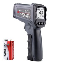 Kaemeasu 디지털 적외선 온도계 50°C 550°C 58°F 11222°F 듀얼 레이저 다용도 전자 온도 총 측정 도구12:1 조절 가능한 방사율 KMIT550 USA