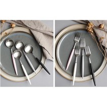 예쁜 카페스푼포크 브런치커트러리 개성있는 잘팔리는, 종류_디저트스푼베이비핑크