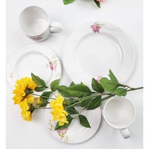 행남자기 뉴세비앙 핑크로렌 머그컵 다과세트 2인조 5pcs