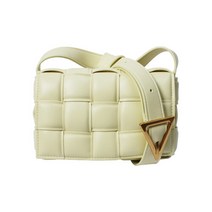 보테가베네타 인트레치아토 스몰 패디드 카세트백 717506 VCQR1 7406 ICECREAM/GOLD [BTB211cr]