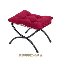 발받침대 발판 책상 접이식 휴대용 발 소형 바 패브릭 가정용 살롱 가구, 4.Flocking style 4