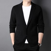 슬림핏 스웨터 캐주얼 솔리드 코트 재킷 울 5% 브랜드 패션 니트 한국 스타일 가디건 남성 의류 2022