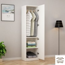 키큰옷장 틈새옷장 키큰장 코너장 작은방옷장 롱 붙박이거울 일룸옷장 싱글장롱, 단문, 조립하다., 두칸 55*55*180 색상 메모