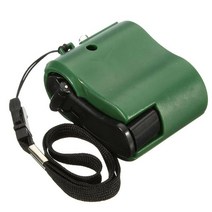 휴대용 캠핑 미니휴대용 캠핑 여행용 수동 충전기 2 개 야외 비상 생존 도구, 02 green  2PCS