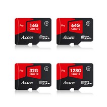 액센 마이크로 SD 카드 16G Micro SD Pro Class10 16기가 핸드폰용 블랙박스용 메모리 카드, 16GB