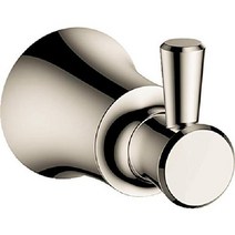hansgrohe 한스그로헤 후크 매트블랙, 2.25 인치, 로브 후크, Polished Nickel