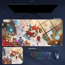 승리의 여신 Nikke 게임 승리의 여신 니케 캐릭터 굿즈 장패드 마우스패드 모음, 900x400mm, 3mm, T