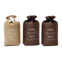 엣지 주머니식 조립활성탄 3kg 밤색 새집증후군 베이크아웃 공기정화용숯 숯효능 탈취 어항 에어