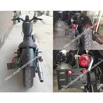 할리데이비슨 XL883 1200 2004-19 브레이크아웃 사이드번호판 브라켓, 블랙, 1개