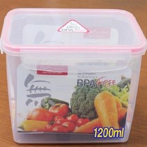SM 플라스틱 직사각 밀폐용기 1200ml 냉동실보관용기