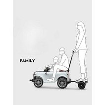 전동 푸쉬카 자동차 어린이 어른탑승 키즈 선물 전기, 화이트 2륜구동+일반 시트 소형 배터리