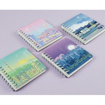 여성 메모 필기노트 휴대용 수첩 2개입 스케줄 암기장, 1개, 랜덤발송