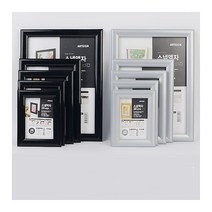벽걸이액자 개폐형 상장 사업자등록증 액자 검정3R